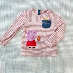 Peppa Pig Striped Pink Kids Next Shirt